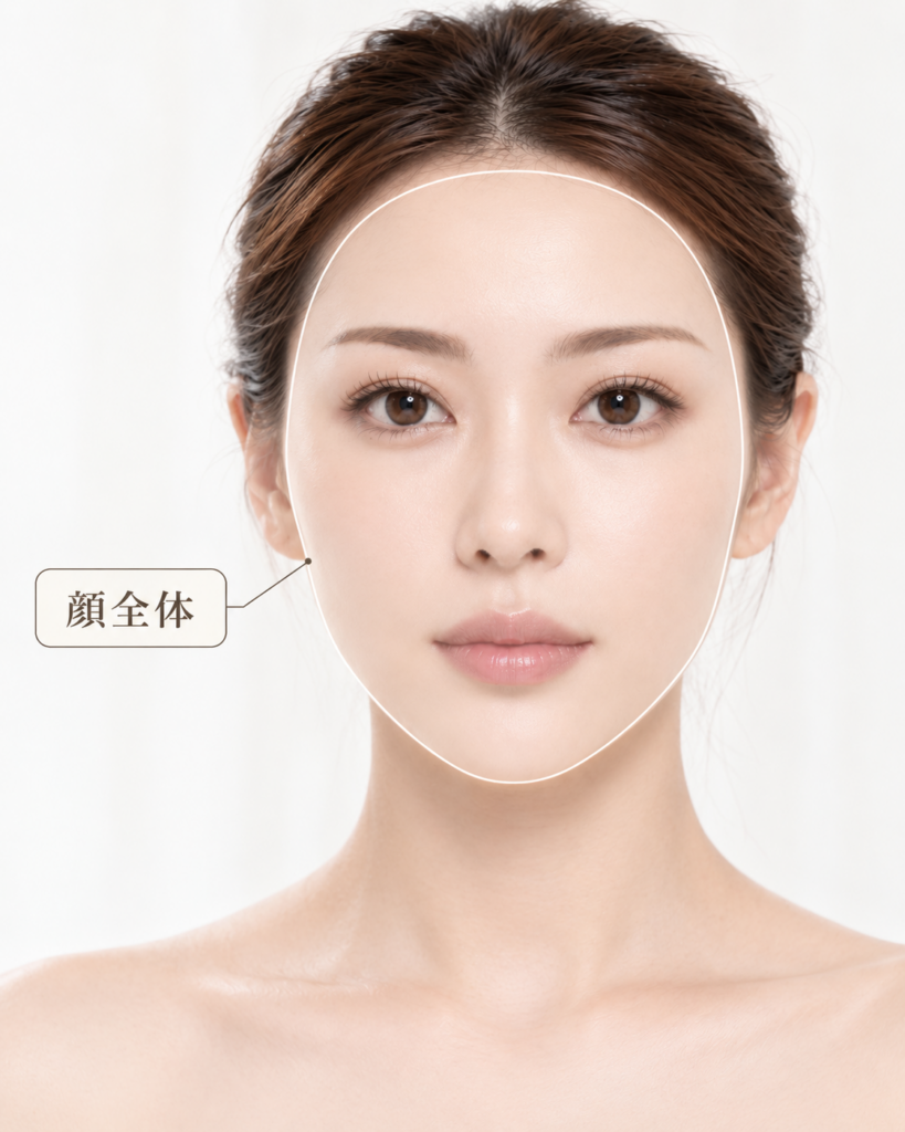 顔全体